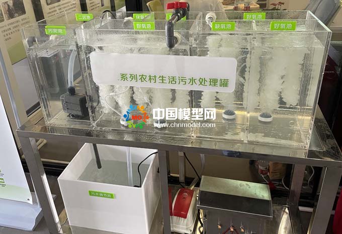 農(nóng)村生活污水處理設(shè)備沙盤模型，MBBR一體化污水處理設(shè)備沙盤模型
