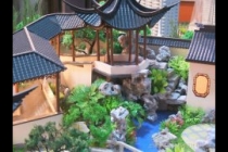 園林古建模型，天壇模型，木制古建模型