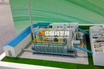 污染土壤修復沙盤模型，污泥處理模型